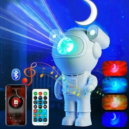 Speaker Astronauta Proyector Estrellas y Galaxias Bluetooth Luo LU - 2111 - Boss IN