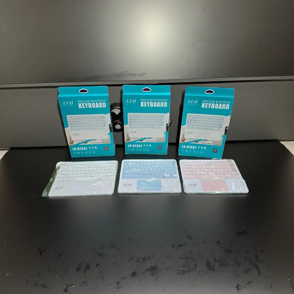 Teclado Inalámbrico Bluetooth Luo LU-BT031: Ultra Delgado y Portátil con Touchpad Integrado Mi tienda
