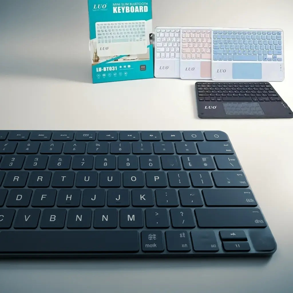 Teclado Inalámbrico Bluetooth Luo LU-BT031: Ultra Delgado y Portátil con Touchpad Integrado Mi tienda