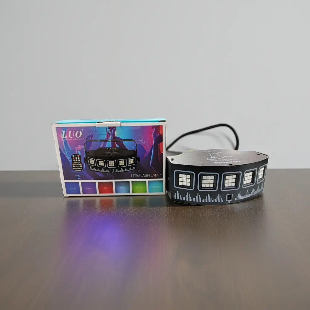 Luz de Fiesta - Discoteca LED Luo LU-2118 con Control Remoto y USB Boss IN