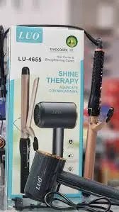 Kit de Pelo 2 en 1: Ondulador y Planchita Luo Lu - 4655 Profesional. - Boss IN