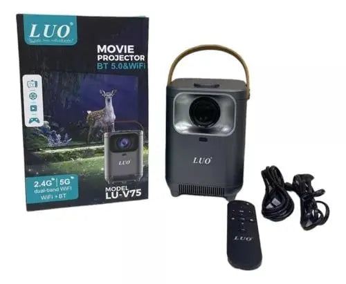 Proyector Luo Lu-v75: Tu Centro de Entretenimiento en Casa Boss IN