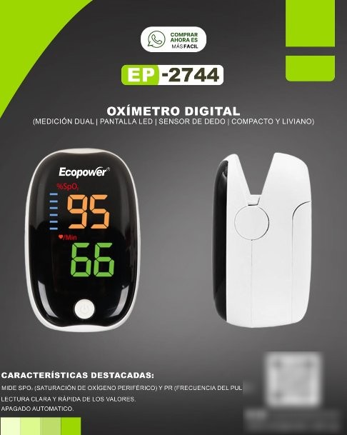 Oxímetro Digital Ecopower