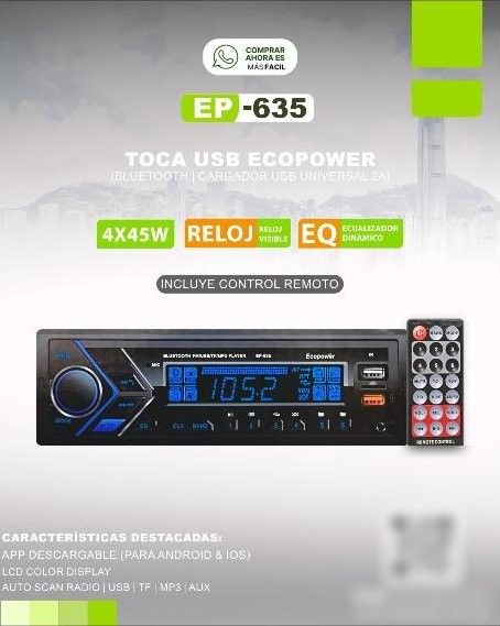 Auto Radio Ecopower EP-635