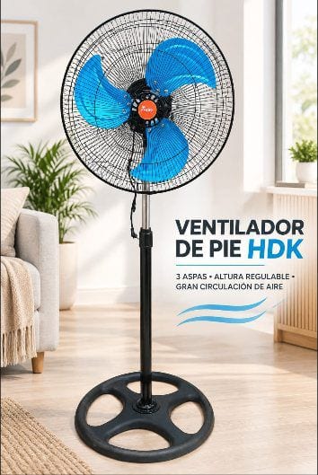 Ventilador de Pie 3 Aspas HDK