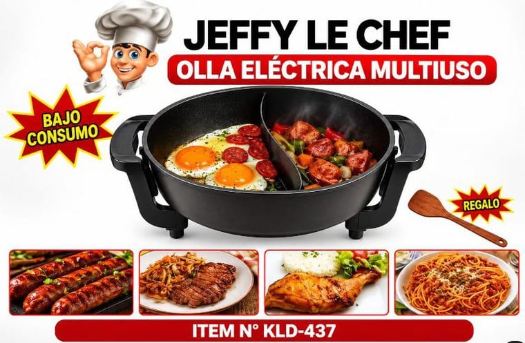 Olla Eléctrica Multiuso (Jeffy Le Chef)