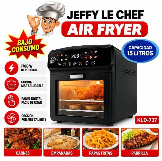 Air Fryer 15 Litros (Jeffy Le Chef)