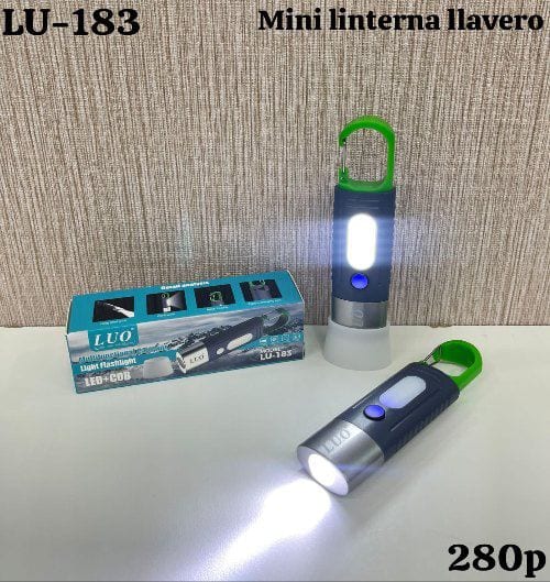Mini Linterna Llavero LED + COB
