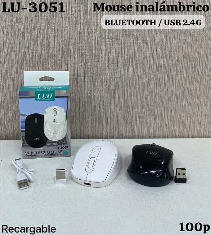 Mouse Inalámbrico Recargable