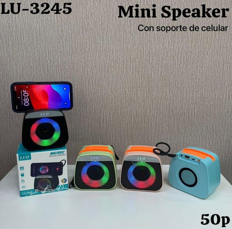 Mini Speaker con Soporte para Celular