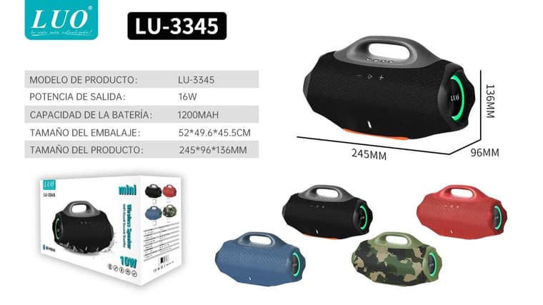 Mini Parlante Bluetooth Inalámbrico 10W
