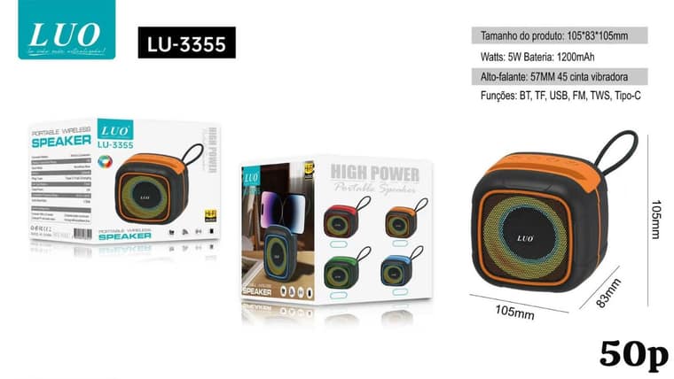 Parlante Bluetooth Portátil High Power