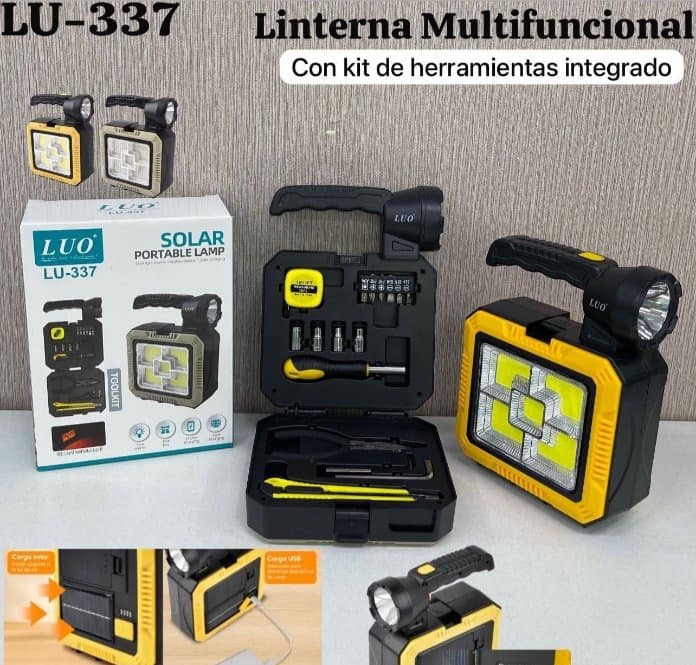 Linterna Multifuncional con kit de herramientas