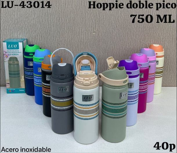 Hoppie Doble Pico 750ML Acero Inoxidable