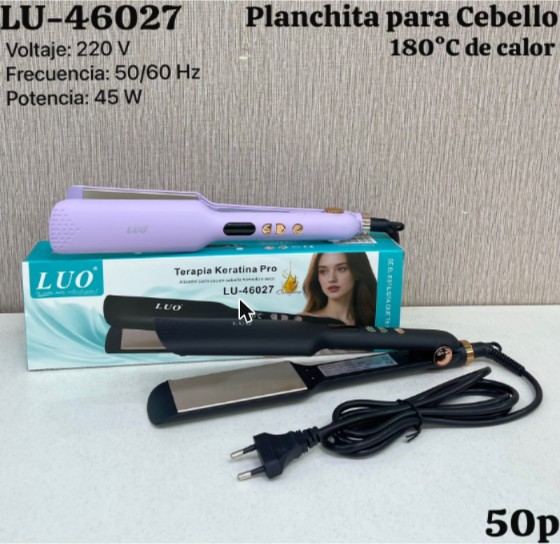 Planchita para Cabello Terapia Keratina 180°C