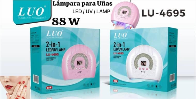 Lámpara para Uñas 2 en 1 LED/UV 88W