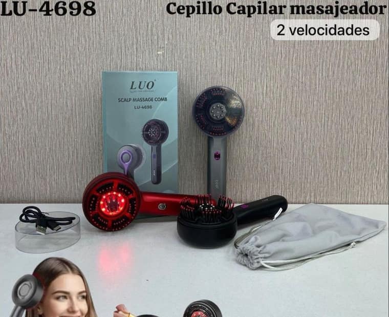 Cepillo Capilar Masajeador 2 Velocidades
