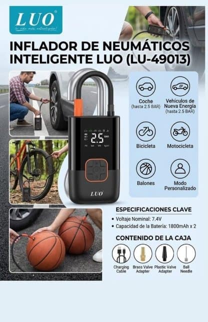 Inflador de Neumáticos Inteligente