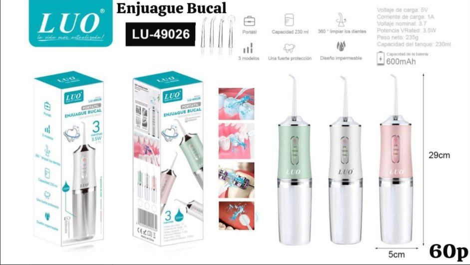 Enjuague Bucal Portátil Recargable