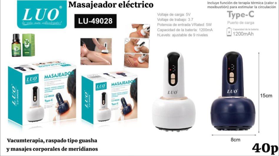 Masajeador Eléctrico con Terapia Térmica