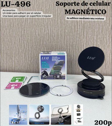 Soporte Magnético de Celular con Ventosa
