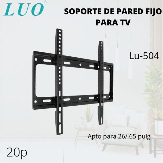 Soporte de Pared Fijo para TV 26 a 65 Pulgadas