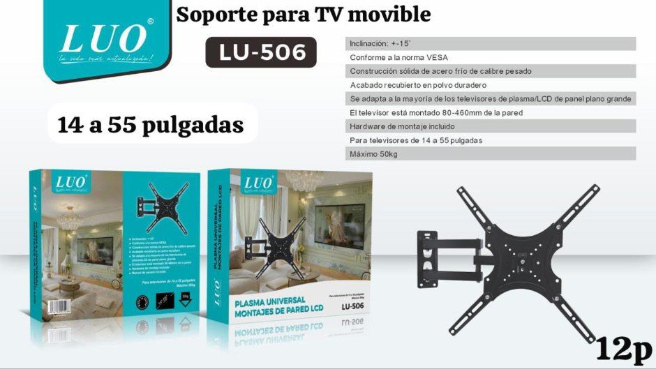 Soporte para TV Movible 14 a 55 Pulgadas