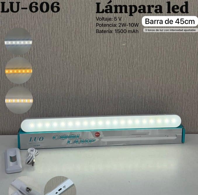 Lámpara LED Barra 45cm con sensor de movimiento