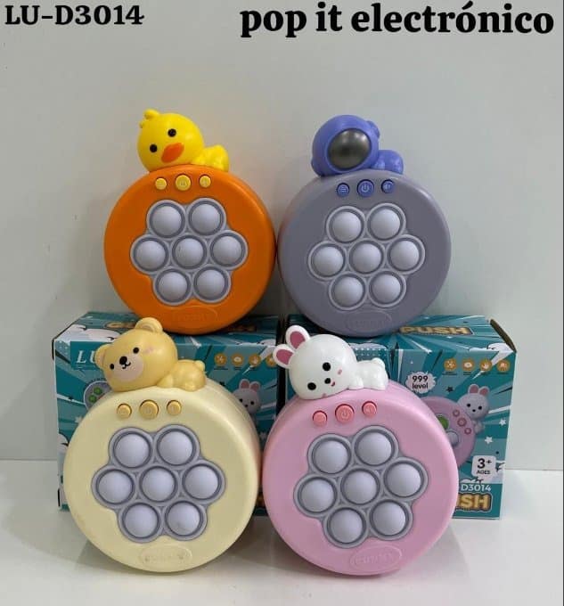 Pop It Electrónico (diseño animalitos)