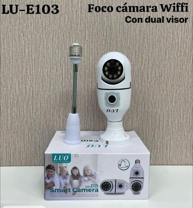 Foco Cámara Wifi con dual visor (V380pro)