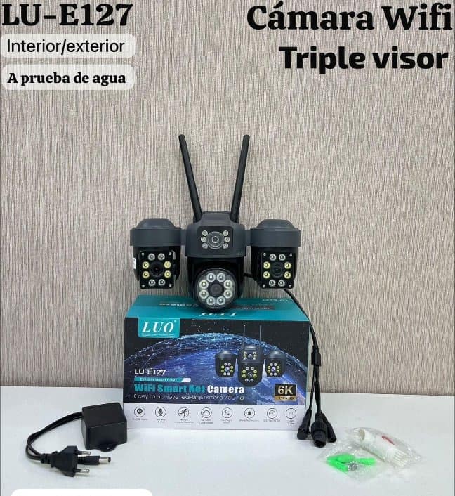 Cámara Wifi Triple Visor 6K Interior/Exterior