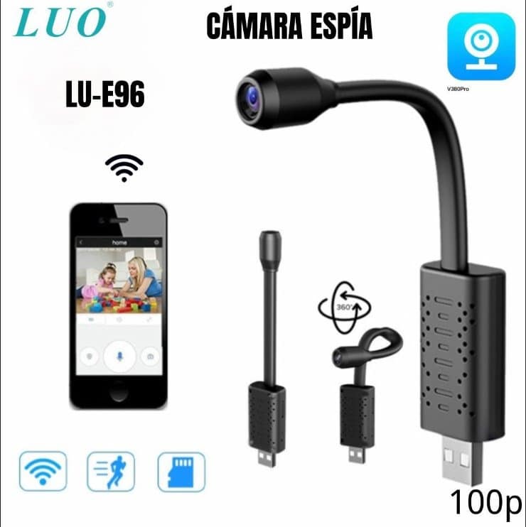 Cámara Espía USB Wifi 360°
