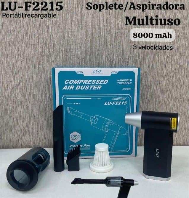 Soplete/Aspiradora Multiuso Portátil 8000mAh