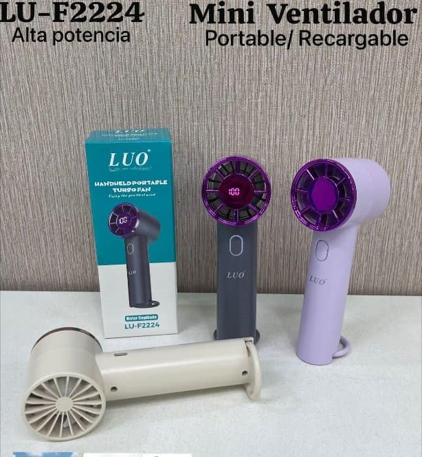 Mini Ventilador Portátil Recargable Alta Potencia
