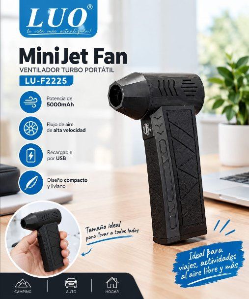 Mini Ventilador Turbo Portátil (Soplador)