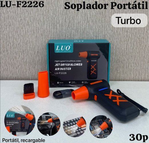 Soplador Portátil Turbo (Jet Dryer Blower/Air Duster)