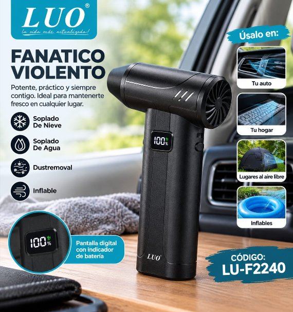 Soplador Turbo Fanático Violento (Pantalla Digital)