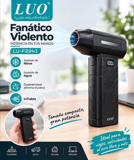 Soplador Turbo Compacto Fanático Violento
