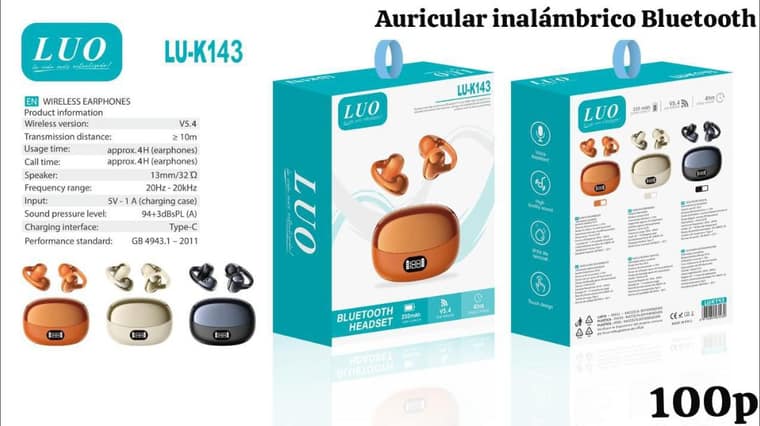 Auricular Inalámbrico Bluetooth
