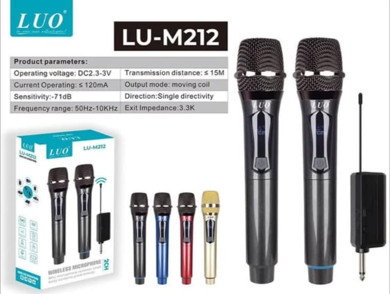 Micrófono Inalámbrico para Karaoke (Dos Unidades)
