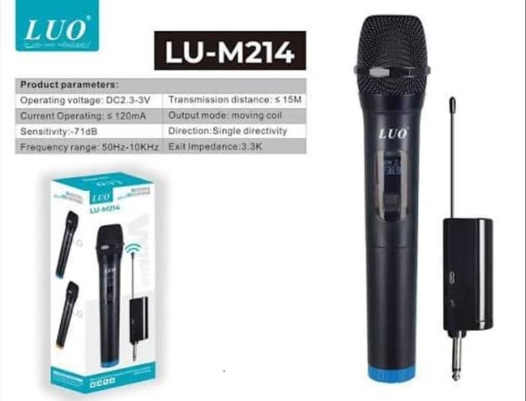 Micrófono Inalámbrico para Karaoke (Una Unidad)