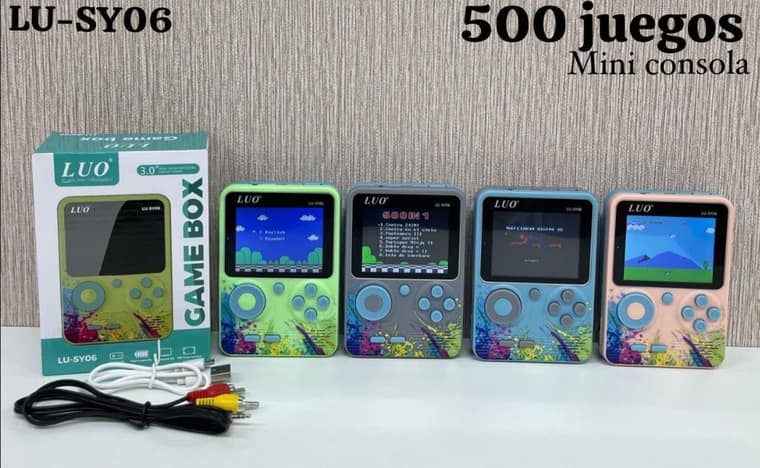 Mini Consola con 500 juegos Retro