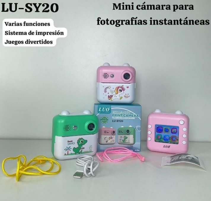 Mini Cámara Instantánea con Sistema de Impresión