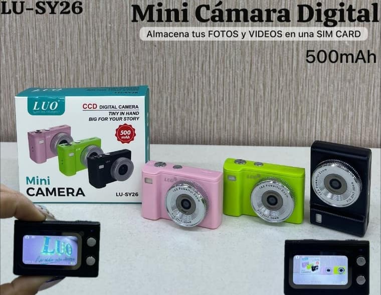 Mini Cámara Digital 500mAh