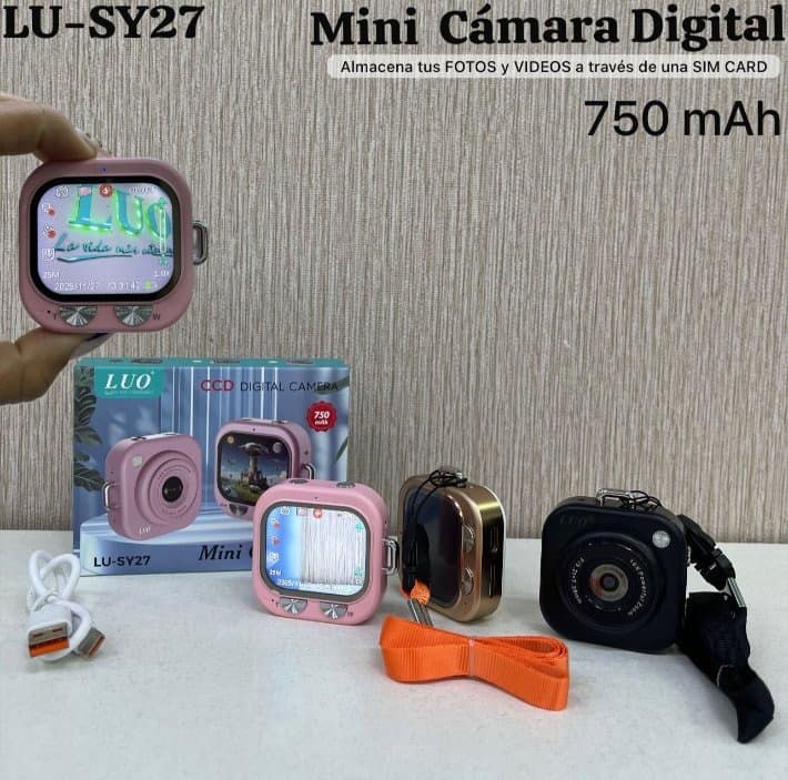 Mini Cámara Digital 750mAh