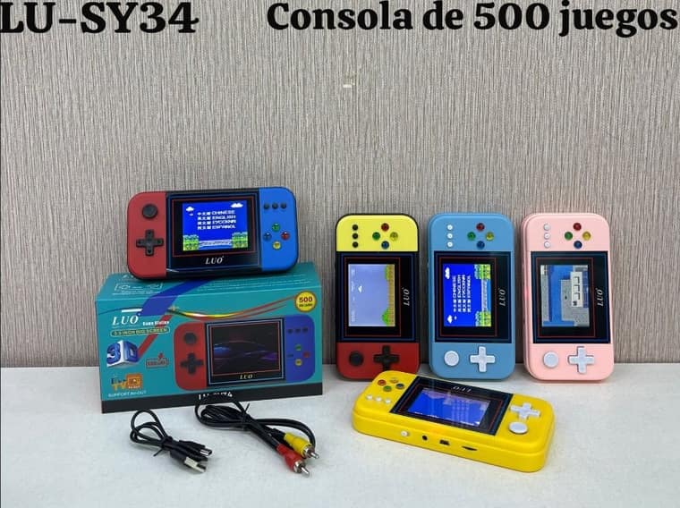 Consola con 500 juegos Retro (pantalla 3.5")