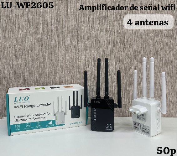 Amplificador de Señal Wifi 4 Antenas