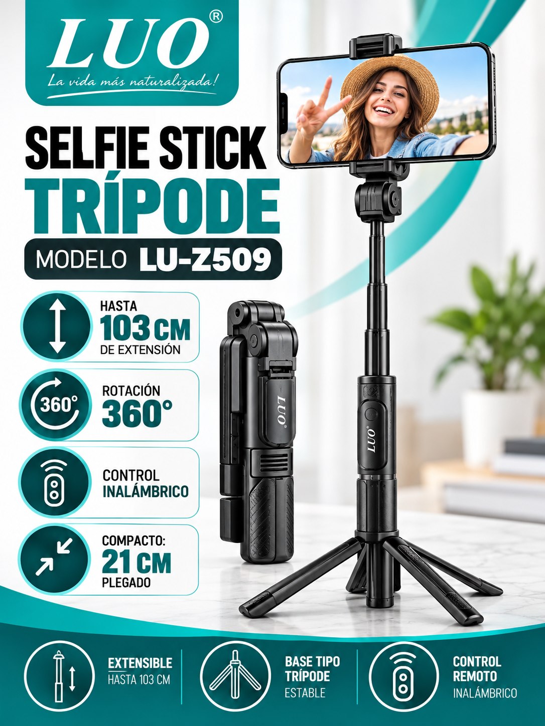Selfie Stick Trípode