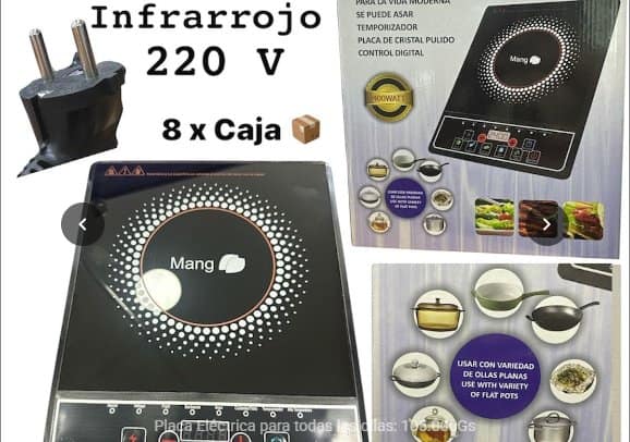 Cocina Eléctrica Infrarrojo 220V (Todo Tipo de Olla)