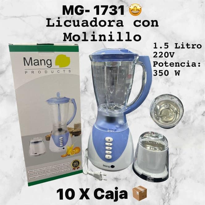 Licuadora con Molinillo 1.5L 350W